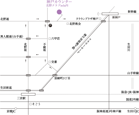 神戸カウンターマップ